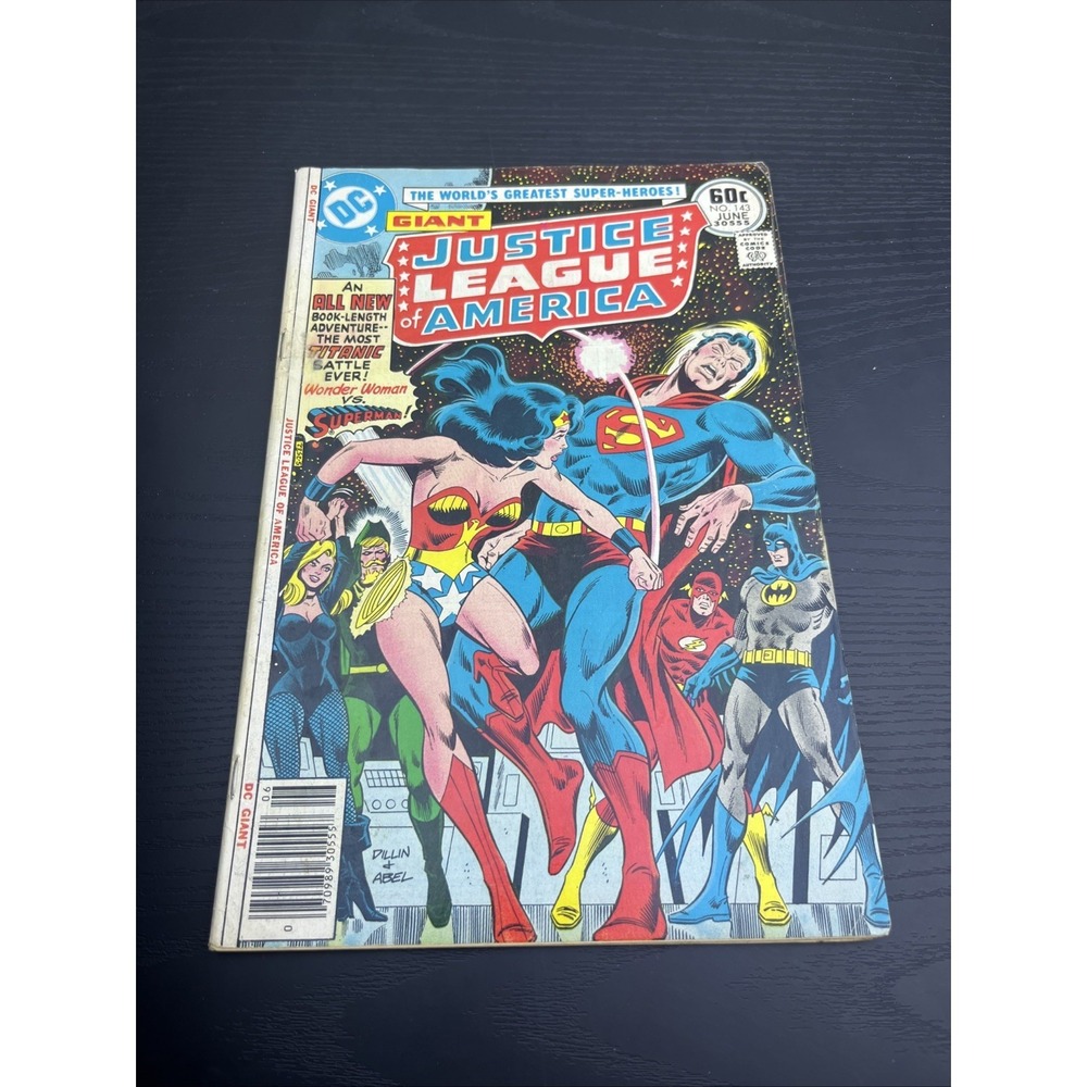 Justice League Of America #143 DC Comics 1977 Wonder Woman Vs Superman Comic